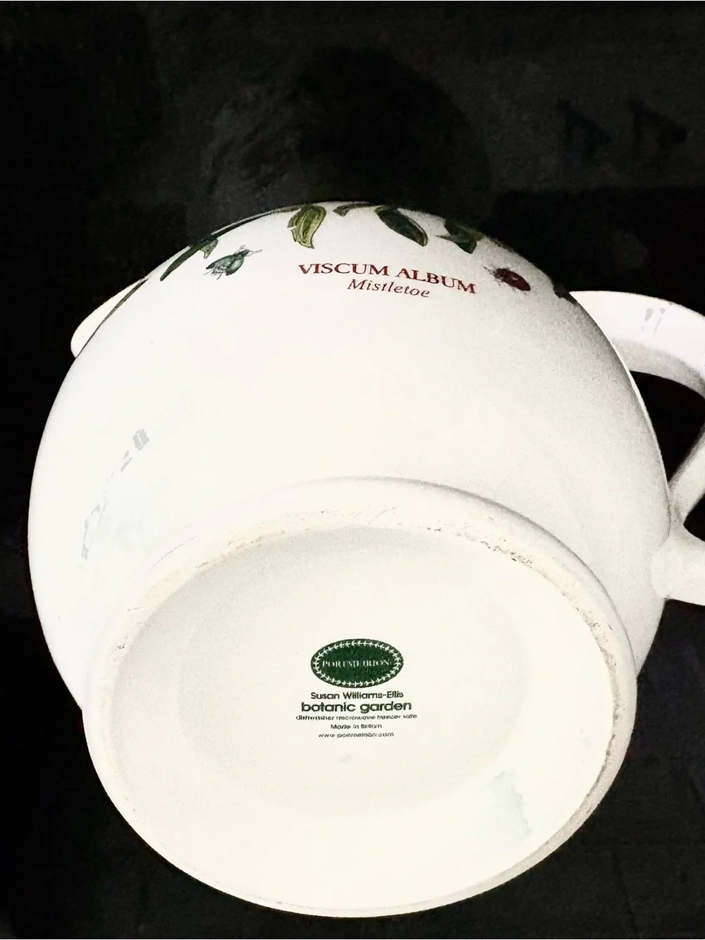 Portmeirion Mistletoe Pitcher in excellent condition! RARE and discontinued!